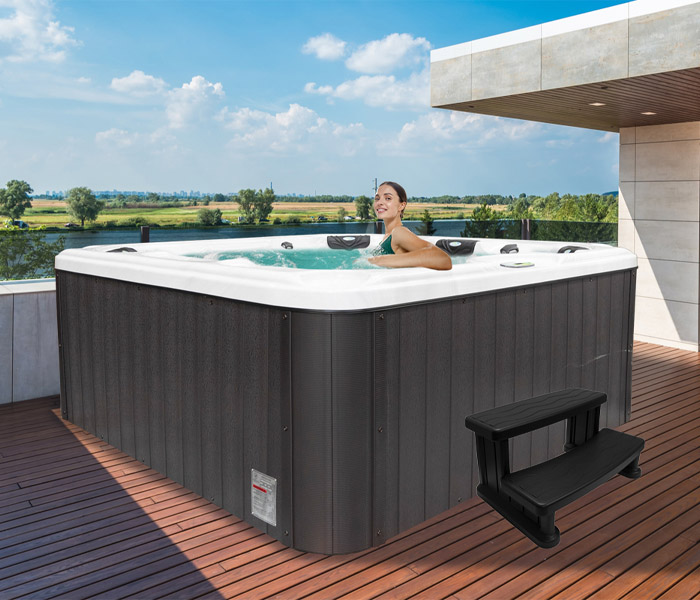 Hot Tubs, Spas, Portable Spas, for sale Geo Spas GEO Spas hot tub being used in a family setting